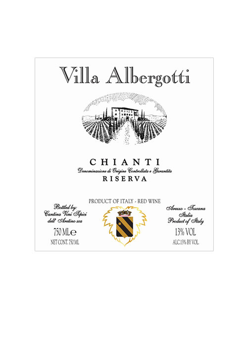 Chianti Riserva DOCG Label | Tuscan wine