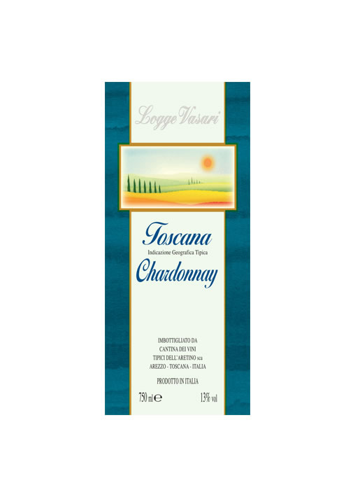 Toscana Chardonnay DOCG Label | Tuscan wine